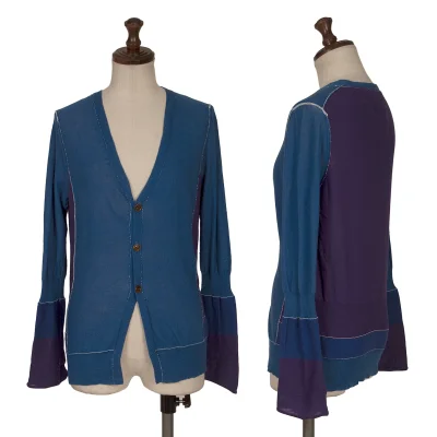 Yohji Yamamoto FEMME Color Switching Knit Cardigan