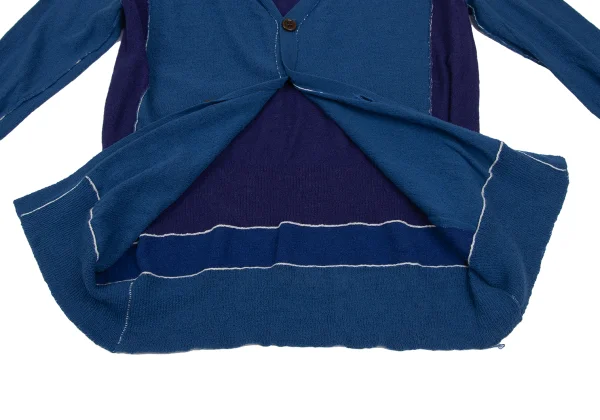 Yohji Yamamoto FEMME Color Switching Knit Cardigan K-165576_010