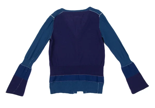 Yohji Yamamoto FEMME Color Switching Knit Cardigan K-165576_011
