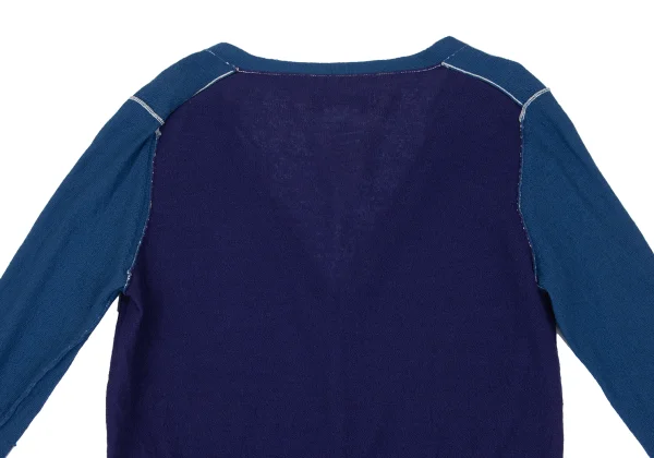 Yohji Yamamoto FEMME Color Switching Knit Cardigan K-165576_012