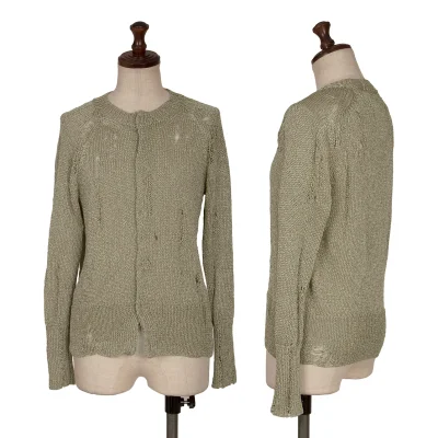 Yohji Yamamoto FEMME Crushed Knit Cardigan