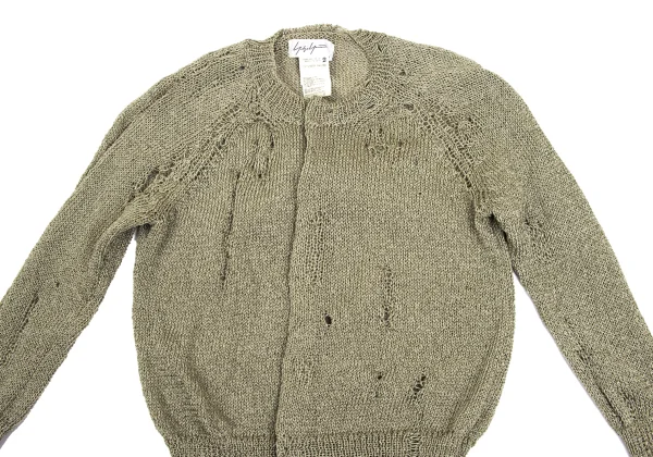 Yohji Yamamoto FEMME Crushed Knit Cardigan K-165577_003