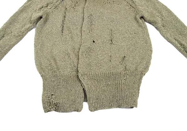 Yohji Yamamoto FEMME Crushed Knit Cardigan K-165577_008