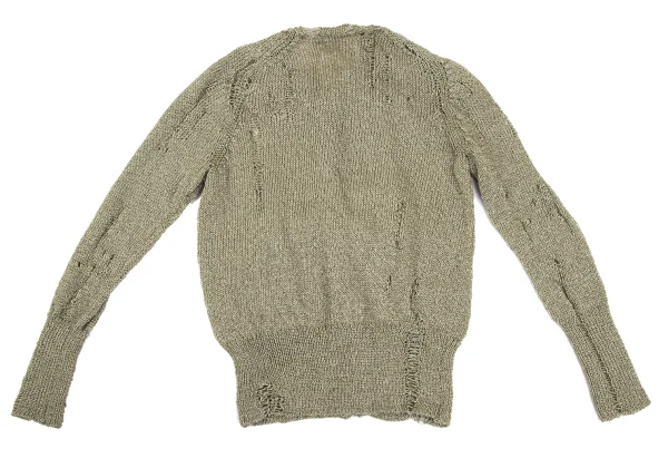 Yohji Yamamoto FEMME Crushed Knit Cardigan K-165577_012