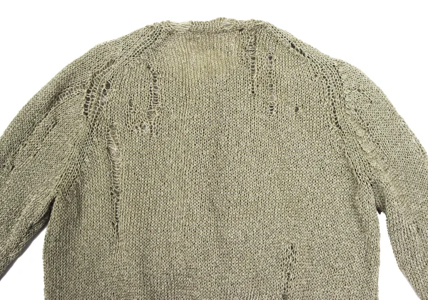 Yohji Yamamoto FEMME Crushed Knit Cardigan K-165577_013