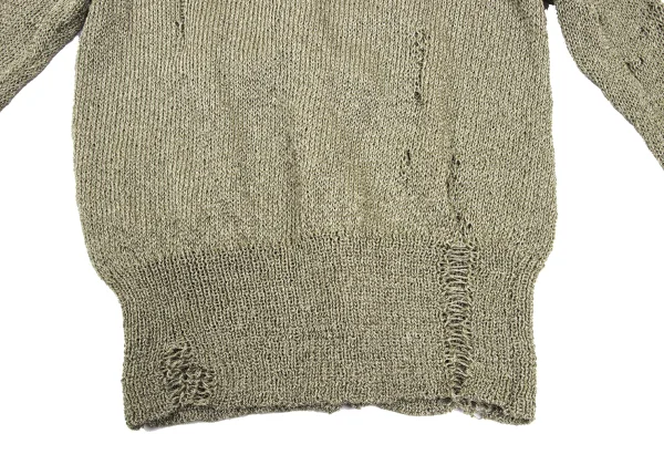 Yohji Yamamoto FEMME Crushed Knit Cardigan K-165577_014