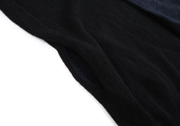 Yohji Yamamoto FEMME Bicolor Cutting Design Knit Cardigan K-165579_009