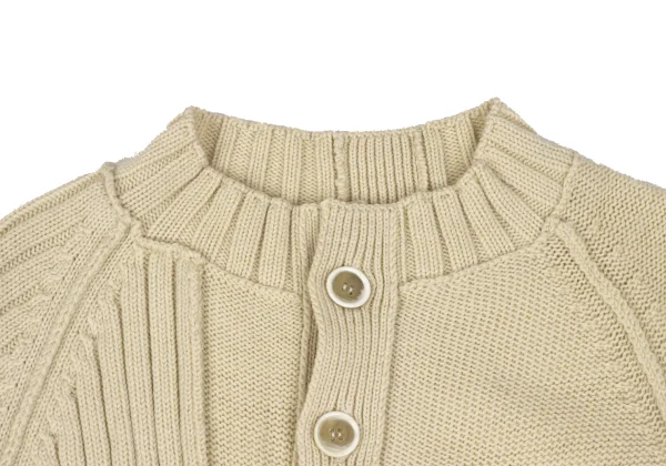 Yohji Yamamoto FEMME Rib Switching Knit Cardigan K-165580_004