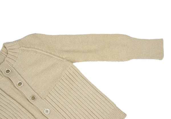 Yohji Yamamoto FEMME Rib Switching Knit Cardigan K-165580_006