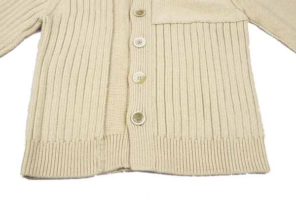 Yohji Yamamoto FEMME Rib Switching Knit Cardigan K-165580_008