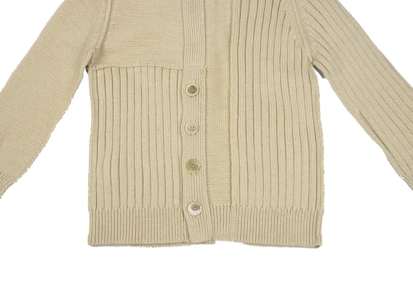 Yohji Yamamoto FEMME Rib Switching Knit Cardigan K-165580_011