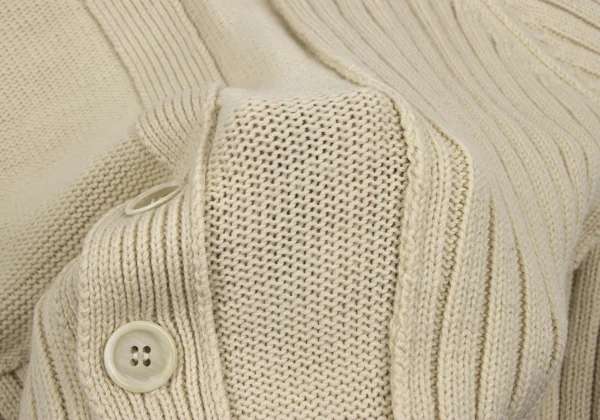 Yohji Yamamoto FEMME Rib Switching Knit Cardigan K-165580_013