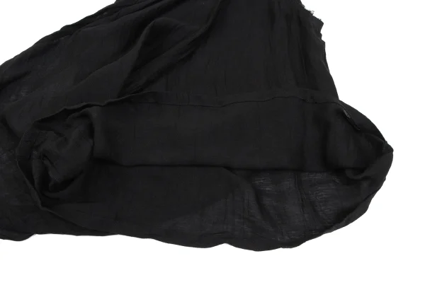 Yohji Yamamoto FEMME Linen Cut Off Draped Loop Sleeveless Top K-165582_008