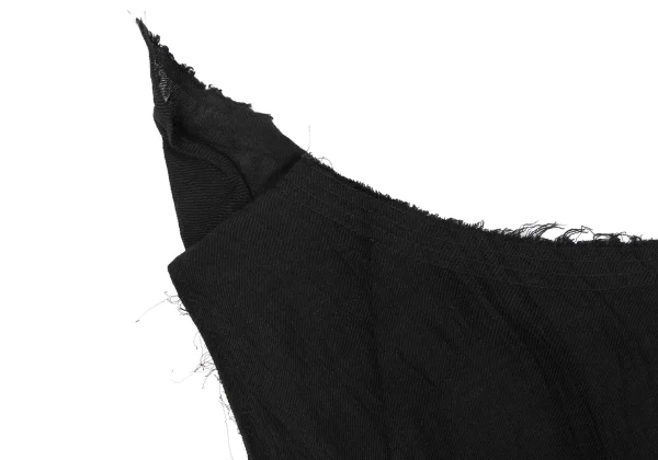 Yohji Yamamoto FEMME Linen Cut Off Draped Loop Sleeveless Top K-165582_011