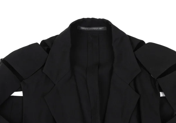 Yohji Yamamoto FEMME Rayon Gaba Square Patch Design Jacket K-165585_004