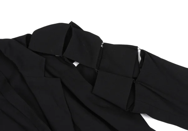 Yohji Yamamoto FEMME Rayon Gaba Square Patch Design Jacket K-165585_006