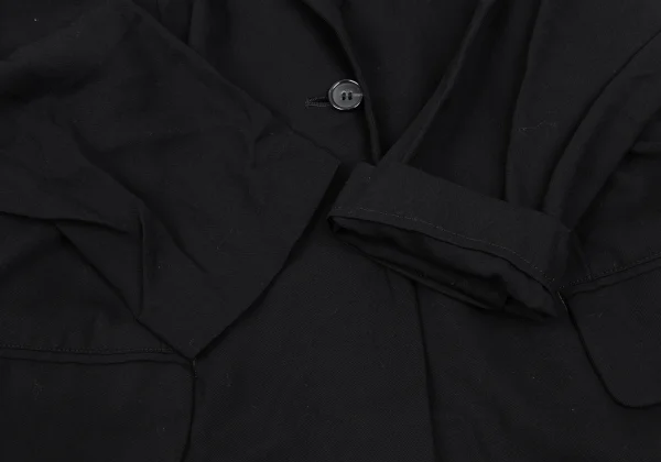 Yohji Yamamoto FEMME Rayon Gaba Square Patch Design Jacket K-165585_007