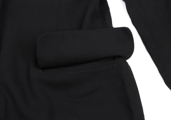 Yohji Yamamoto FEMME Rayon Gaba Square Patch Design Jacket K-165585_010