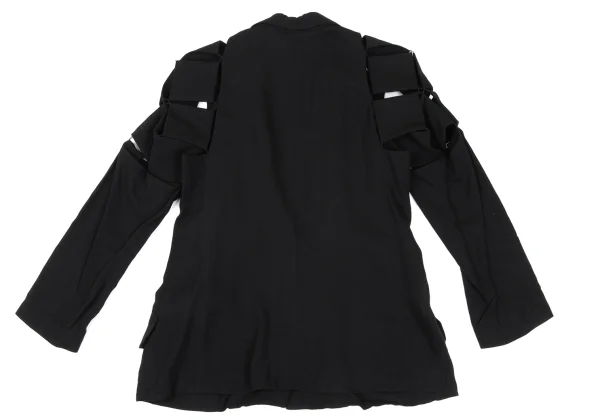Yohji Yamamoto FEMME Rayon Gaba Square Patch Design Jacket K-165585_012