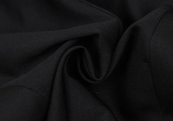 Yohji Yamamoto FEMME Wool Gaba Tuck Lapel Buttonless Jacket K-165587_011