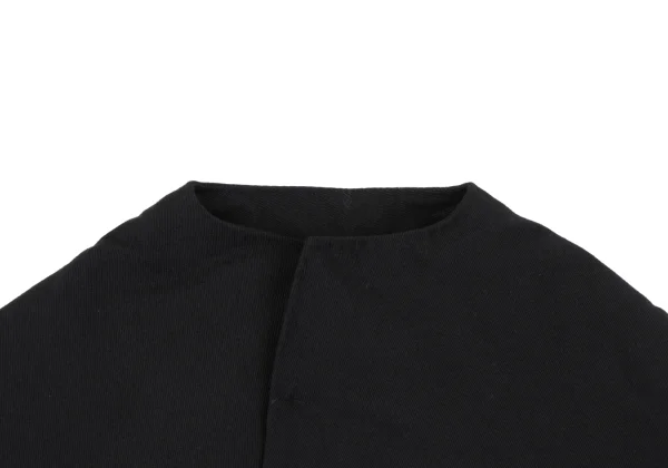 ヨウジヤマモト ファムYohji Yamamoto FEMME オールドギャバ袖ハウンドトゥースレイヤードジャケット 黒1 K-165588_003