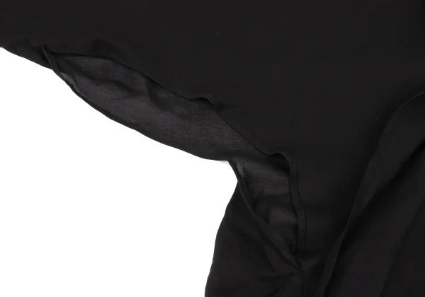 Yohji Yamamoto FEMME See-through Back Gathered Loop Design Coat K-165589_012