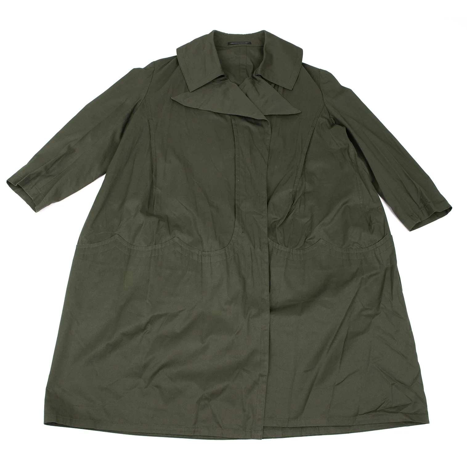 ヨウジヤマモト ファムYohji Yamamoto FEMME コットン切替デザイン