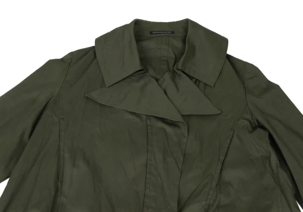 入手困難◎ヨウジヤマモトプールオム 長袖シャツ コットン カーキグリーン L位 入手困難◎ヨウジヤマモトプールオム 長袖シャツ コットン カーキ