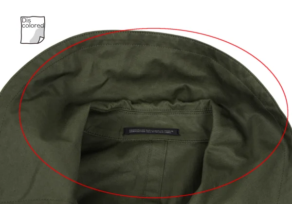 Yohji Yamamoto FEMME Cotton Switching Big Silhouette Coat K-165590_005