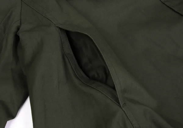 Yohji Yamamoto FEMME Cotton Switching Big Silhouette Coat K-165590_010