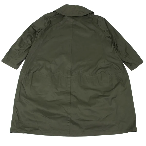 Yohji Yamamoto FEMME Cotton Switching Big Silhouette Coat K-165590_013