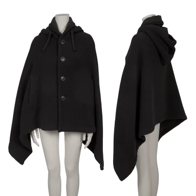 COMME des GARCONS Melton Wool Hooded Poncho