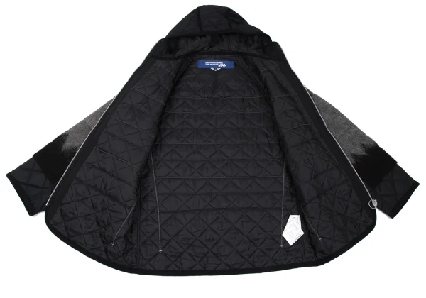 JUNYA WATANABE MAN COMME des GARCONS Knit Pasted Quilt Jacket K-165607_011