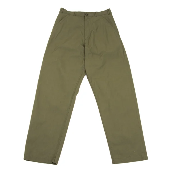 COMME des GARCONS HOMME PLUS Cotton Nylon Side Belted Pants Khaki M K-165612_001