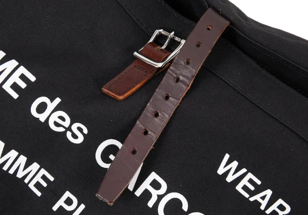 COMME des GARCONS HOMME PLUS Message Print Canvas Flap Shoulder Bag K-165613_007