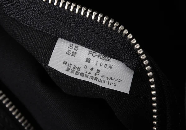 COMME des GARCONS HOMME PLUS Message Print Canvas Flap Shoulder Bag K-165613_011