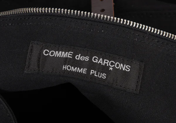 COMME des GARCONS HOMME PLUS Message Print Canvas Flap Shoulder Bag K-165613_012