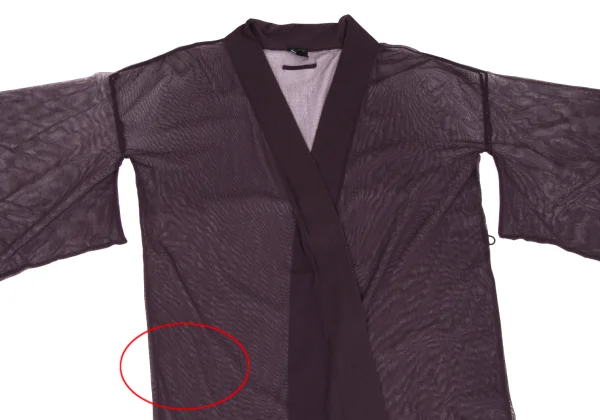 Jean Paul GAULTIER FEMME Mesh Kimono Long Cardigan K-165620_003