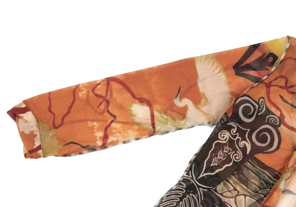 Jean Paul GAULTIER FEMME Graphic Printed Mesh Cardigan K-165621_004