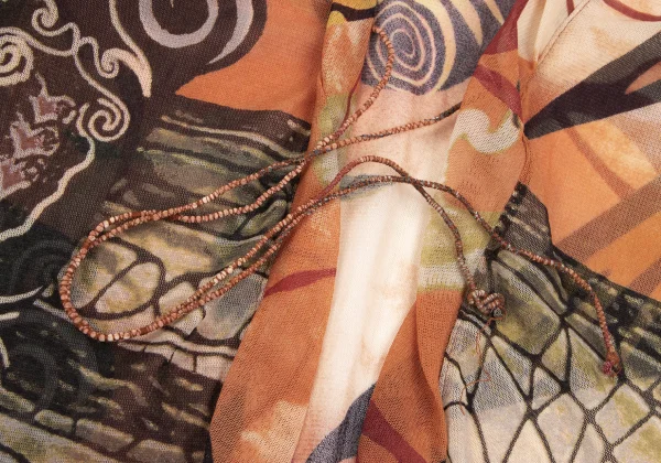 Jean Paul GAULTIER FEMME Graphic Printed Mesh Cardigan K-165621_009