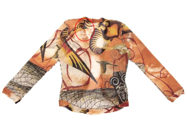 Jean Paul GAULTIER FEMME Graphic Printed Mesh Cardigan K-165621_011