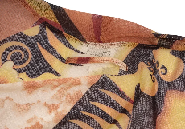 Jean Paul GAULTIER FEMME Graphic Printed Mesh Cardigan K-165621_013