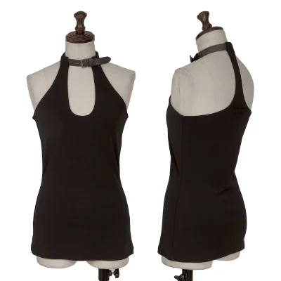 Jean Paul GAULTIER FEMME Leather Halter Neck Camisole