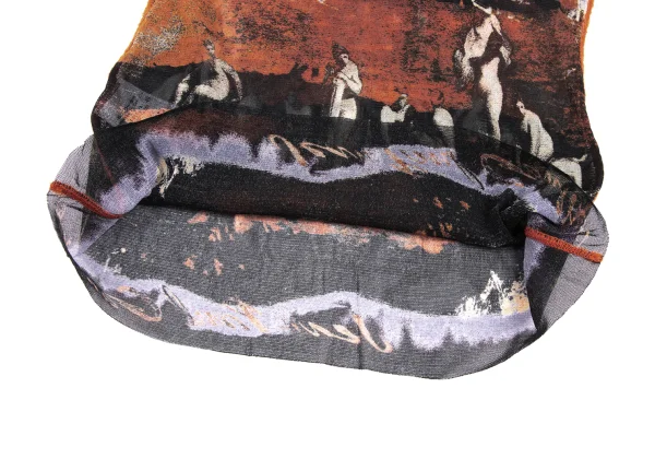 Jean Paul GAULTIER FEMME Printed Mesh Sleeveless Top K-165624_009