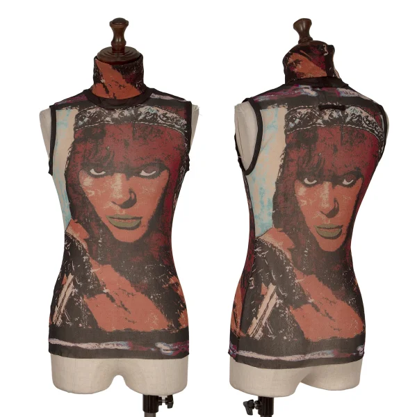 JPG by GAULTIER Graphic Printed Mesh Sleeveless Top Multi-Color 40 K-165629_001