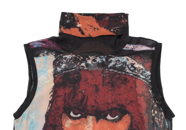 JPG by GAULTIER Graphic Printed Mesh Sleeveless Top K-165629_003