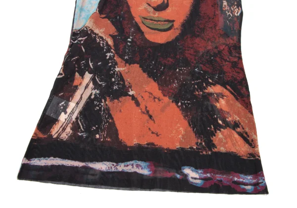 JPG by GAULTIER Graphic Printed Mesh Sleeveless Top K-165629_008