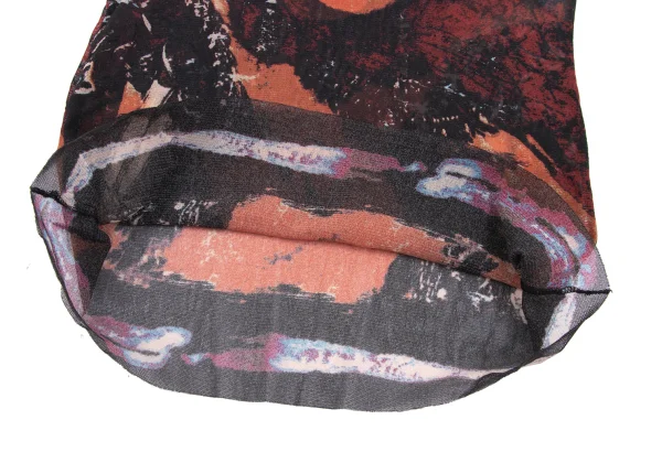 JPG by GAULTIER Graphic Printed Mesh Sleeveless Top K-165629_009