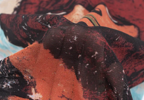 JPG by GAULTIER Graphic Printed Mesh Sleeveless Top K-165629_013