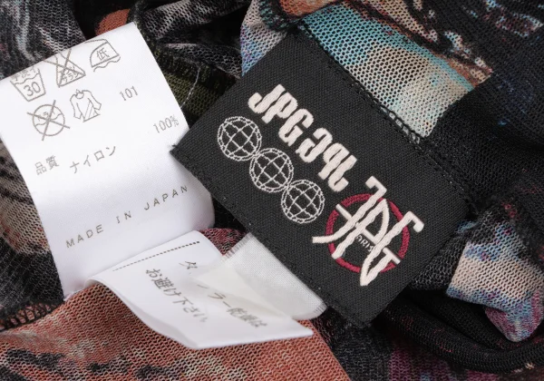 JPG by GAULTIER Graphic Printed Mesh Sleeveless Top K-165629_016